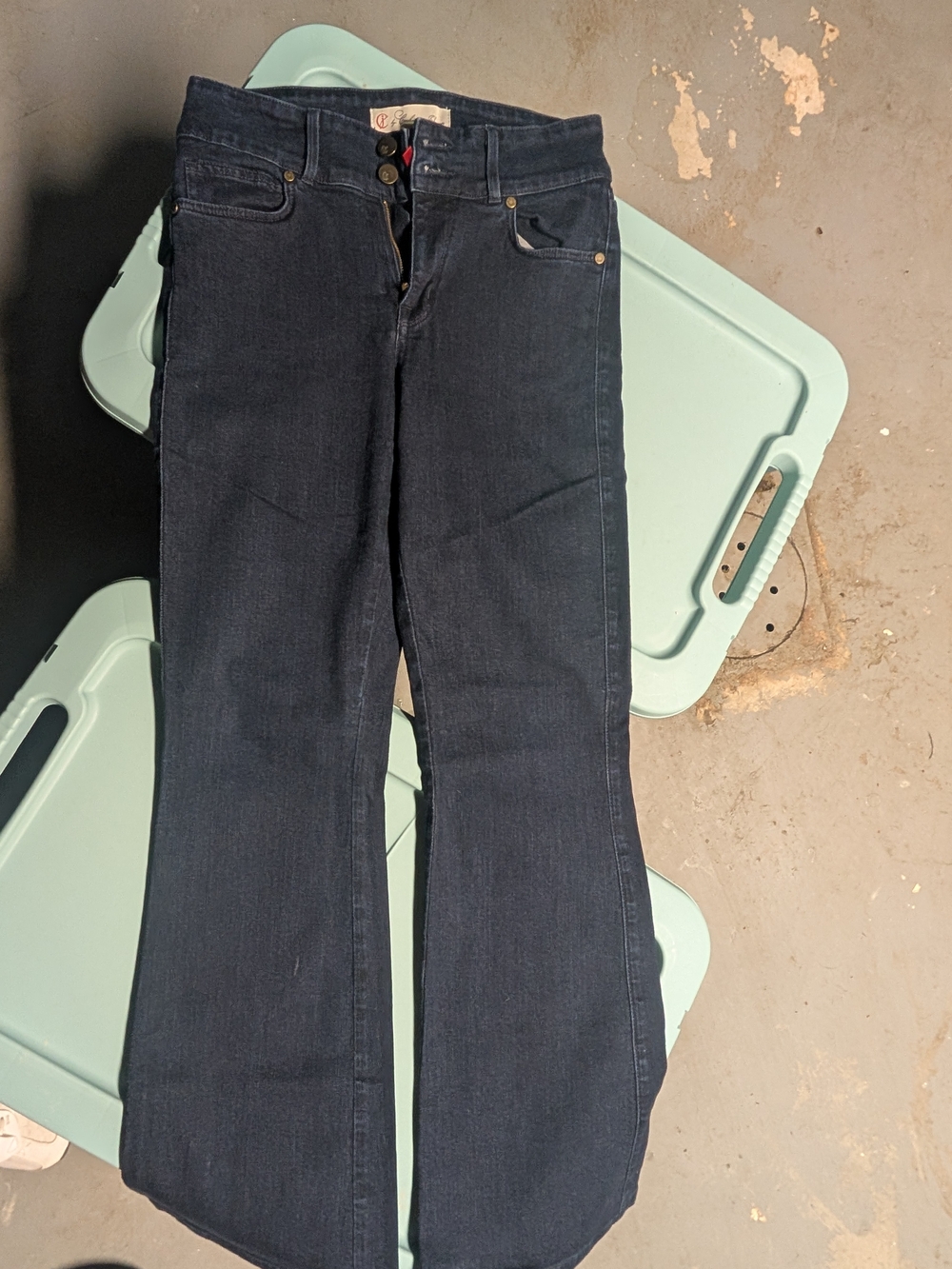 Women's Boot-Cut Jeans in Dark Blue